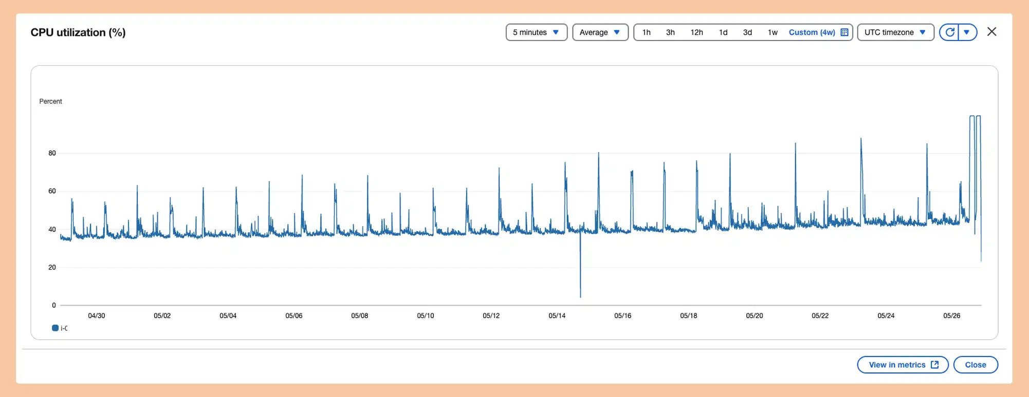 Client problem screenshot